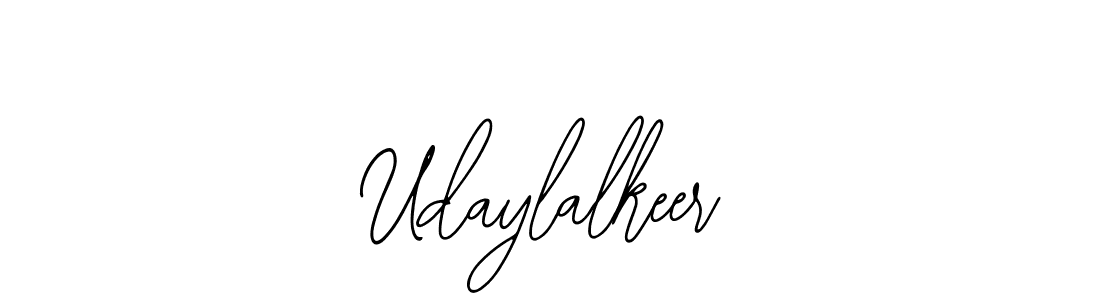 The best way (Bearetta-2O07w) to make a short signature is to pick only two or three words in your name. The name Udaylalkeer include a total of six letters. For converting this name. Udaylalkeer signature style 12 images and pictures png