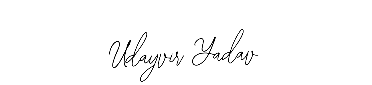 Use a signature maker to create a handwritten signature online. With this signature software, you can design (Bearetta-2O07w) your own signature for name Udayvir Yadav. Udayvir Yadav signature style 12 images and pictures png