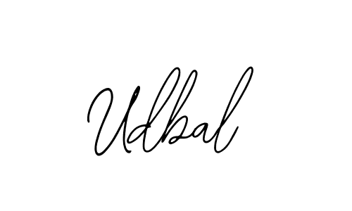 How to make Udbal name signature. Use Bearetta-2O07w style for creating short signs online. This is the latest handwritten sign. Udbal signature style 12 images and pictures png