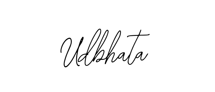 How to make Udbhata name signature. Use Bearetta-2O07w style for creating short signs online. This is the latest handwritten sign. Udbhata signature style 12 images and pictures png