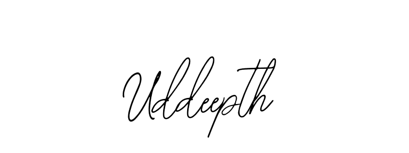 Create a beautiful signature design for name Uddeepth. With this signature (Bearetta-2O07w) fonts, you can make a handwritten signature for free. Uddeepth signature style 12 images and pictures png