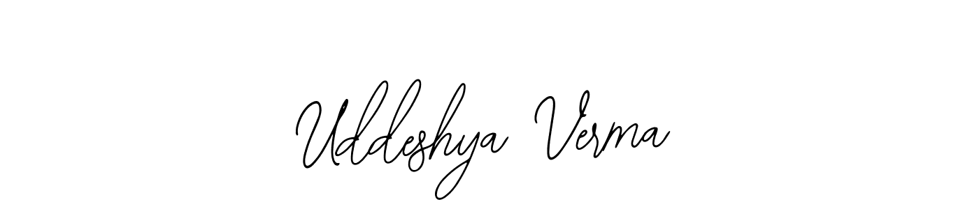 This is the best signature style for the Uddeshya Verma name. Also you like these signature font (Bearetta-2O07w). Mix name signature. Uddeshya Verma signature style 12 images and pictures png