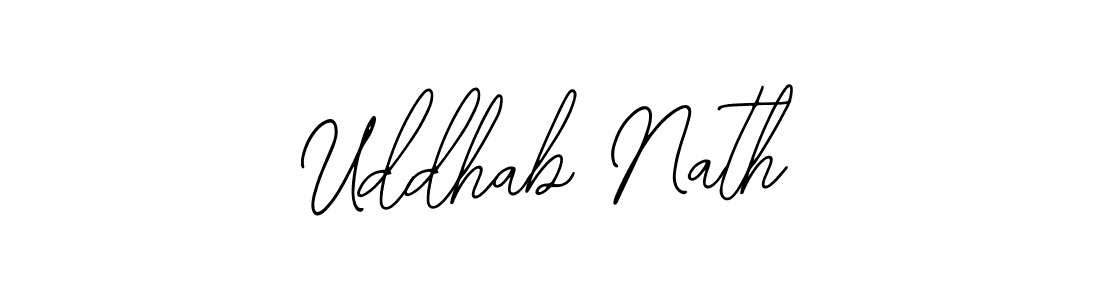 You should practise on your own different ways (Bearetta-2O07w) to write your name (Uddhab Nath) in signature. don't let someone else do it for you. Uddhab Nath signature style 12 images and pictures png
