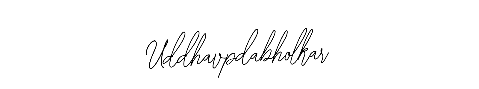 if you are searching for the best signature style for your name Uddhavpdabholkar. so please give up your signature search. here we have designed multiple signature styles  using Bearetta-2O07w. Uddhavpdabholkar signature style 12 images and pictures png
