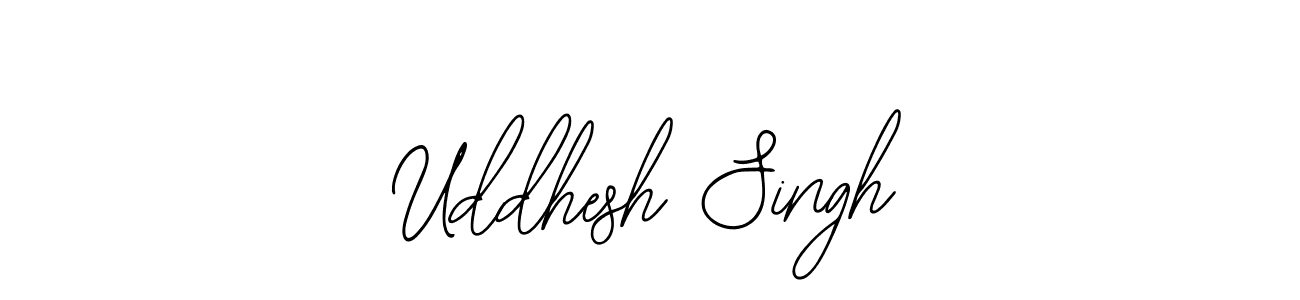 You should practise on your own different ways (Bearetta-2O07w) to write your name (Uddhesh Singh) in signature. don't let someone else do it for you. Uddhesh Singh signature style 12 images and pictures png
