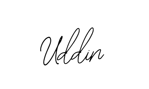if you are searching for the best signature style for your name Uddin. so please give up your signature search. here we have designed multiple signature styles  using Bearetta-2O07w. Uddin signature style 12 images and pictures png