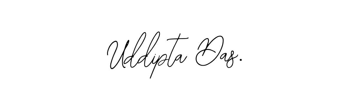 The best way (Bearetta-2O07w) to make a short signature is to pick only two or three words in your name. The name Uddipta Das. include a total of six letters. For converting this name. Uddipta Das. signature style 12 images and pictures png