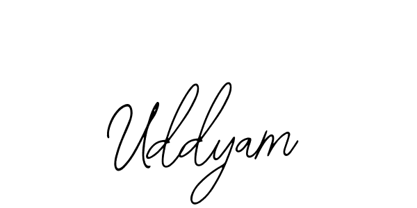 Uddyam stylish signature style. Best Handwritten Sign (Bearetta-2O07w) for my name. Handwritten Signature Collection Ideas for my name Uddyam. Uddyam signature style 12 images and pictures png