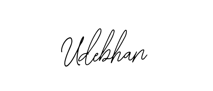 Design your own signature with our free online signature maker. With this signature software, you can create a handwritten (Bearetta-2O07w) signature for name Udebhan. Udebhan signature style 12 images and pictures png