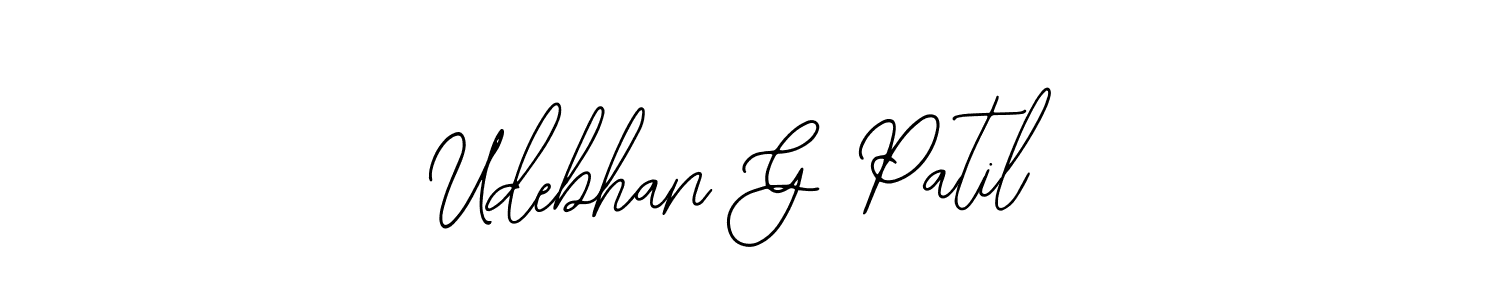 Udebhan G Patil stylish signature style. Best Handwritten Sign (Bearetta-2O07w) for my name. Handwritten Signature Collection Ideas for my name Udebhan G Patil. Udebhan G Patil signature style 12 images and pictures png