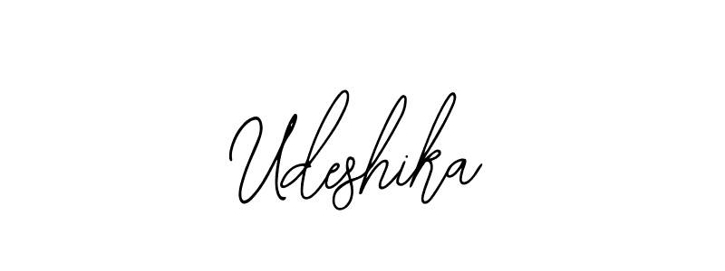 You should practise on your own different ways (Bearetta-2O07w) to write your name (Udeshika) in signature. don't let someone else do it for you. Udeshika signature style 12 images and pictures png