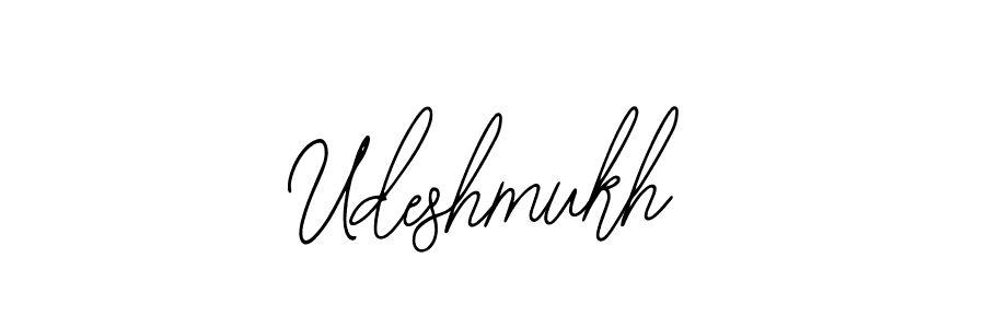 How to make Udeshmukh signature? Bearetta-2O07w is a professional autograph style. Create handwritten signature for Udeshmukh name. Udeshmukh signature style 12 images and pictures png