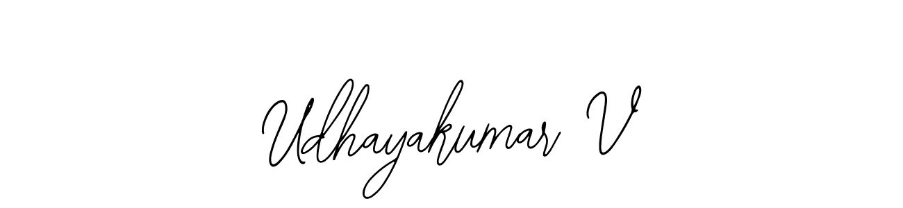 Make a beautiful signature design for name Udhayakumar V. With this signature (Bearetta-2O07w) style, you can create a handwritten signature for free. Udhayakumar V signature style 12 images and pictures png