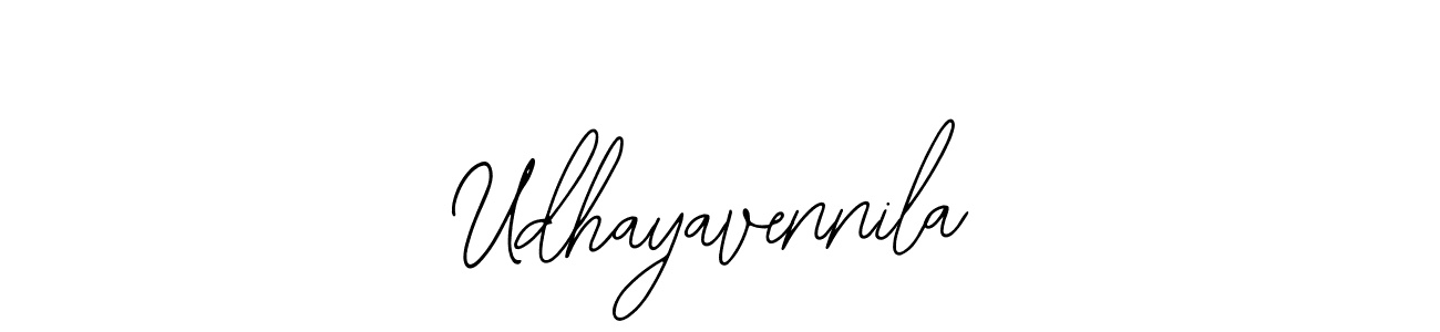 How to make Udhayavennila name signature. Use Bearetta-2O07w style for creating short signs online. This is the latest handwritten sign. Udhayavennila signature style 12 images and pictures png