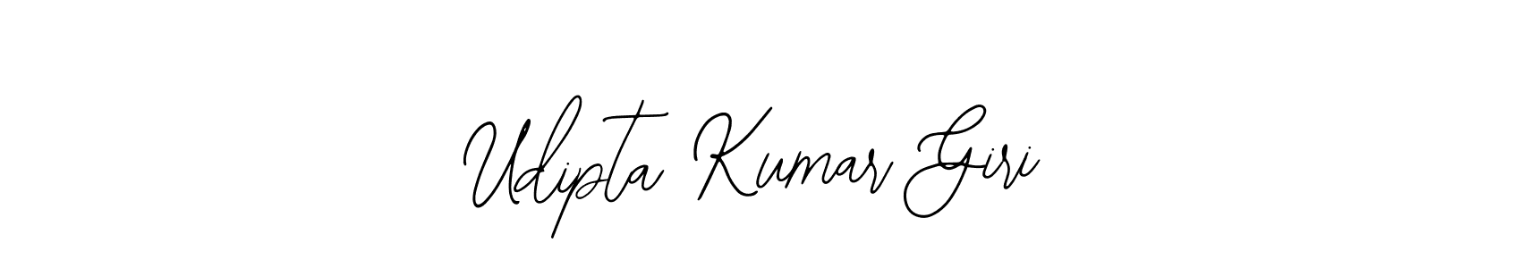 How to make Udipta Kumar Giri name signature. Use Bearetta-2O07w style for creating short signs online. This is the latest handwritten sign. Udipta Kumar Giri signature style 12 images and pictures png