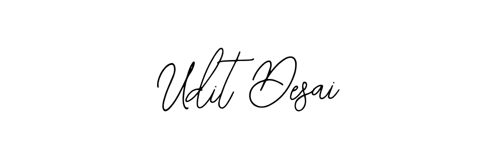 Use a signature maker to create a handwritten signature online. With this signature software, you can design (Bearetta-2O07w) your own signature for name Udit Desai. Udit Desai signature style 12 images and pictures png