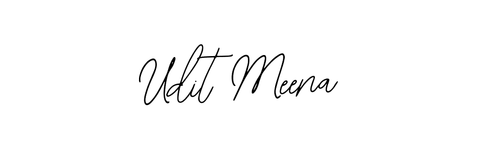 Also You can easily find your signature by using the search form. We will create Udit Meena name handwritten signature images for you free of cost using Bearetta-2O07w sign style. Udit Meena signature style 12 images and pictures png