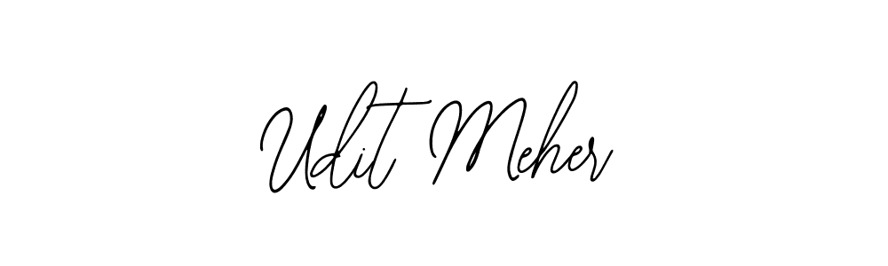 Also we have Udit Meher name is the best signature style. Create professional handwritten signature collection using Bearetta-2O07w autograph style. Udit Meher signature style 12 images and pictures png