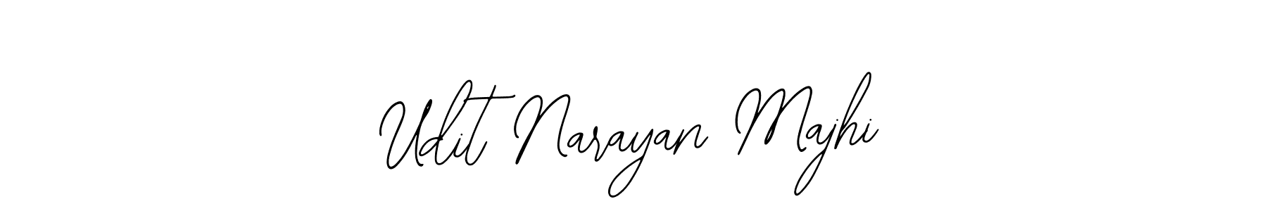 You should practise on your own different ways (Bearetta-2O07w) to write your name (Udit Narayan Majhi) in signature. don't let someone else do it for you. Udit Narayan Majhi signature style 12 images and pictures png