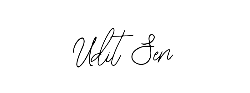 Bearetta-2O07w is a professional signature style that is perfect for those who want to add a touch of class to their signature. It is also a great choice for those who want to make their signature more unique. Get Udit Sen name to fancy signature for free. Udit Sen signature style 12 images and pictures png