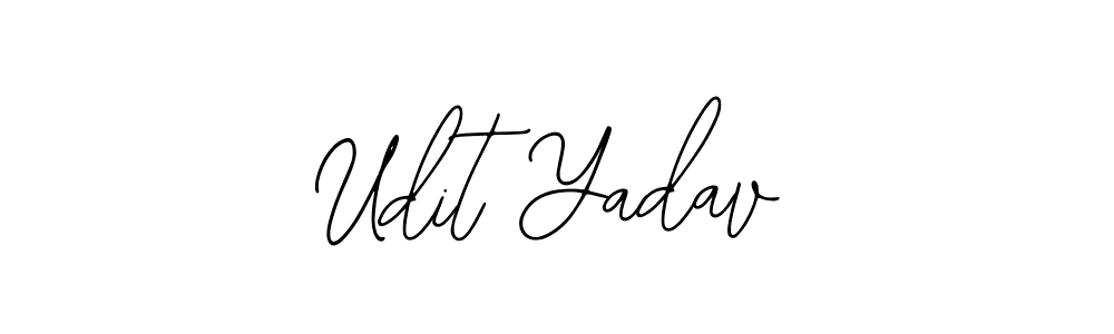 Use a signature maker to create a handwritten signature online. With this signature software, you can design (Bearetta-2O07w) your own signature for name Udit Yadav. Udit Yadav signature style 12 images and pictures png