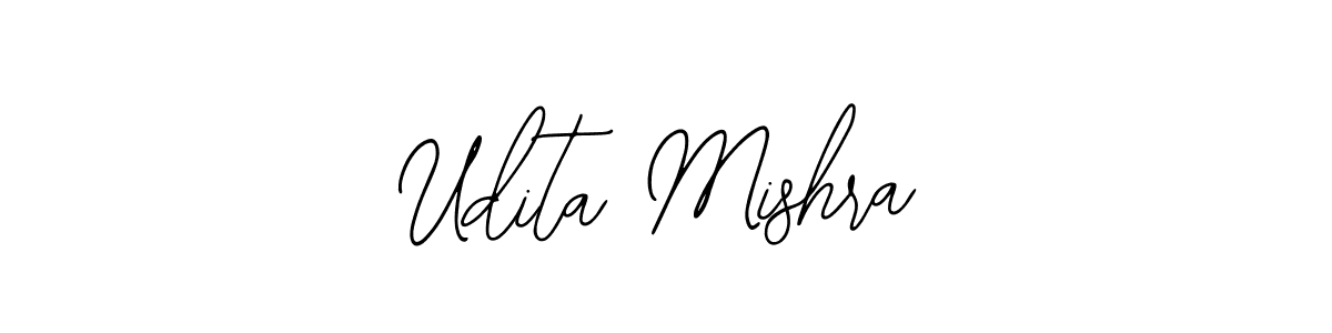 if you are searching for the best signature style for your name Udita Mishra. so please give up your signature search. here we have designed multiple signature styles  using Bearetta-2O07w. Udita Mishra signature style 12 images and pictures png