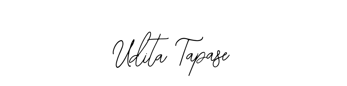 You should practise on your own different ways (Bearetta-2O07w) to write your name (Udita Tapase) in signature. don't let someone else do it for you. Udita Tapase signature style 12 images and pictures png