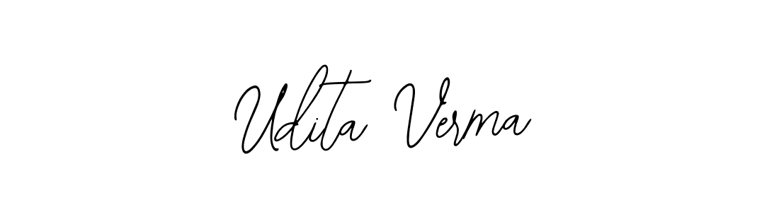 The best way (Bearetta-2O07w) to make a short signature is to pick only two or three words in your name. The name Udita Verma include a total of six letters. For converting this name. Udita Verma signature style 12 images and pictures png