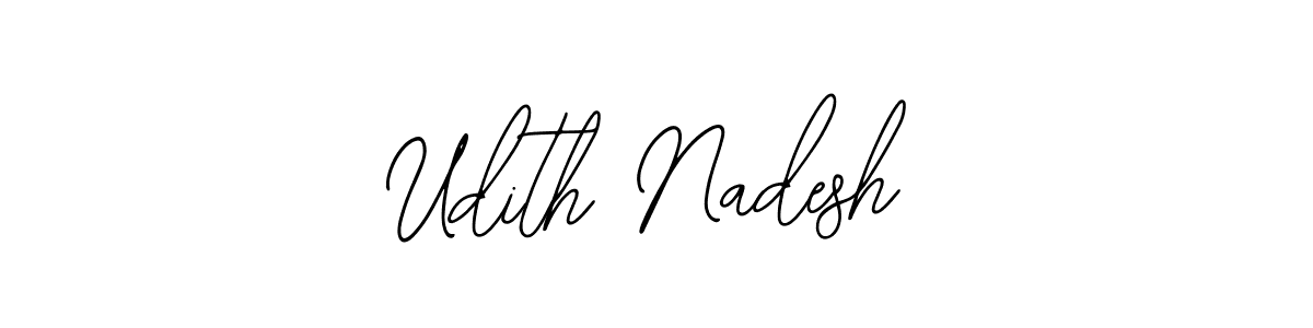 if you are searching for the best signature style for your name Udith Nadesh. so please give up your signature search. here we have designed multiple signature styles  using Bearetta-2O07w. Udith Nadesh signature style 12 images and pictures png