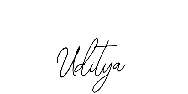 How to make Uditya name signature. Use Bearetta-2O07w style for creating short signs online. This is the latest handwritten sign. Uditya signature style 12 images and pictures png