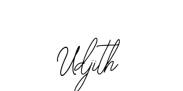 The best way (Bearetta-2O07w) to make a short signature is to pick only two or three words in your name. The name Udjith include a total of six letters. For converting this name. Udjith signature style 12 images and pictures png