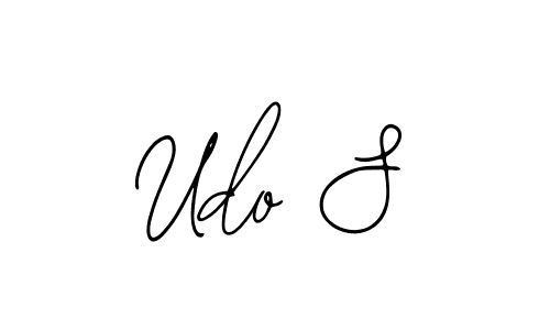 Make a beautiful signature design for name Udo S. With this signature (Bearetta-2O07w) style, you can create a handwritten signature for free. Udo S signature style 12 images and pictures png