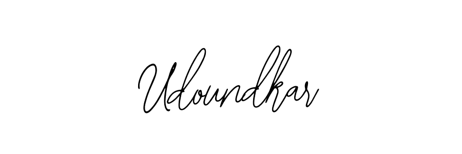You should practise on your own different ways (Bearetta-2O07w) to write your name (Udoundkar) in signature. don't let someone else do it for you. Udoundkar signature style 12 images and pictures png