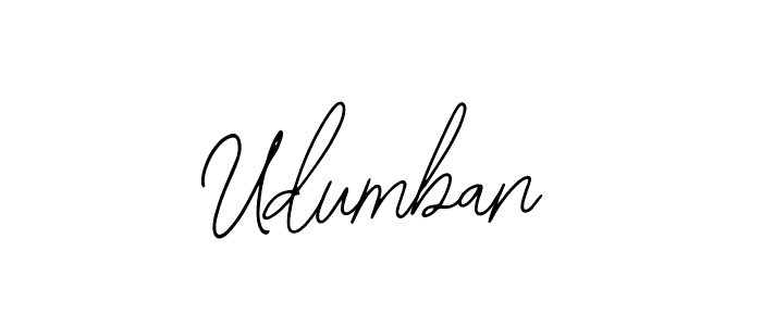 How to make Udumban name signature. Use Bearetta-2O07w style for creating short signs online. This is the latest handwritten sign. Udumban signature style 12 images and pictures png