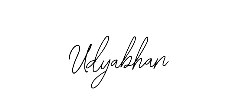 How to make Udyabhan name signature. Use Bearetta-2O07w style for creating short signs online. This is the latest handwritten sign. Udyabhan signature style 12 images and pictures png