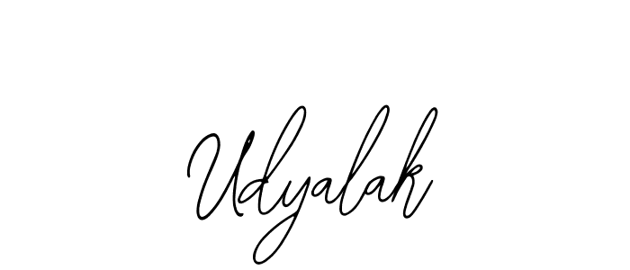 The best way (Bearetta-2O07w) to make a short signature is to pick only two or three words in your name. The name Udyalak include a total of six letters. For converting this name. Udyalak signature style 12 images and pictures png