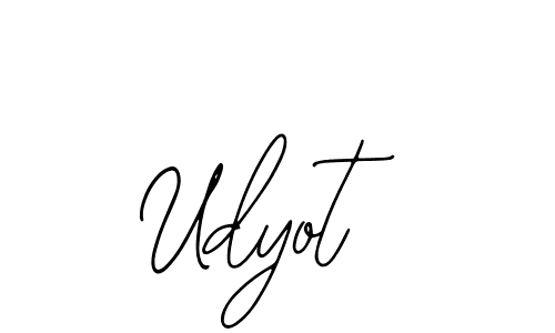 Use a signature maker to create a handwritten signature online. With this signature software, you can design (Bearetta-2O07w) your own signature for name Udyot. Udyot signature style 12 images and pictures png