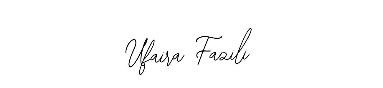 if you are searching for the best signature style for your name Ufaira Fazili. so please give up your signature search. here we have designed multiple signature styles  using Bearetta-2O07w. Ufaira Fazili signature style 12 images and pictures png