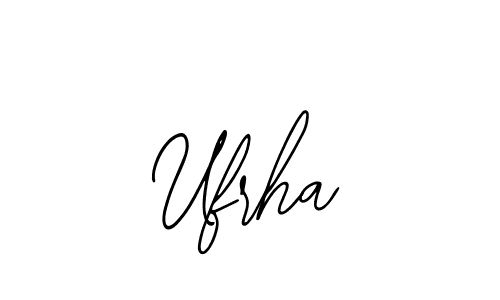 How to make Ufrha signature? Bearetta-2O07w is a professional autograph style. Create handwritten signature for Ufrha name. Ufrha signature style 12 images and pictures png