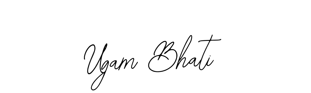 This is the best signature style for the Ugam Bhati name. Also you like these signature font (Bearetta-2O07w). Mix name signature. Ugam Bhati signature style 12 images and pictures png