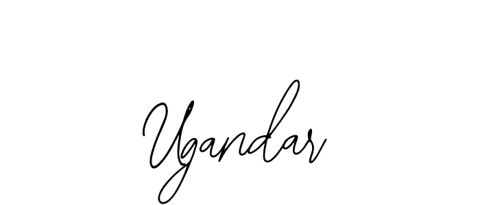How to make Ugandar name signature. Use Bearetta-2O07w style for creating short signs online. This is the latest handwritten sign. Ugandar signature style 12 images and pictures png