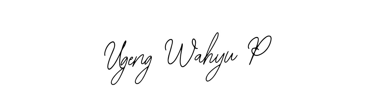 You can use this online signature creator to create a handwritten signature for the name Ugeng Wahyu P. This is the best online autograph maker. Ugeng Wahyu P signature style 12 images and pictures png