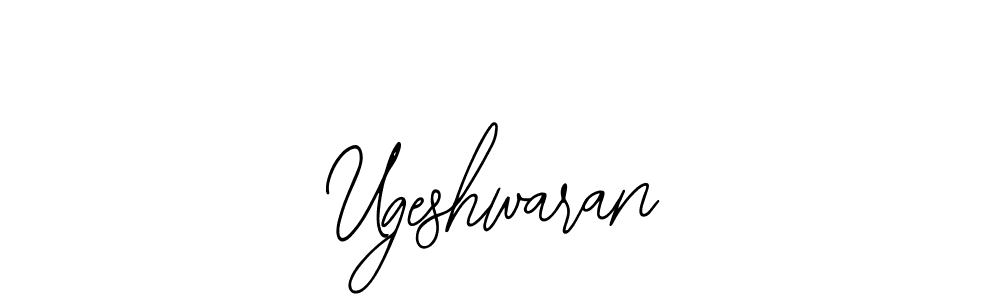 You should practise on your own different ways (Bearetta-2O07w) to write your name (Ugeshwaran) in signature. don't let someone else do it for you. Ugeshwaran signature style 12 images and pictures png