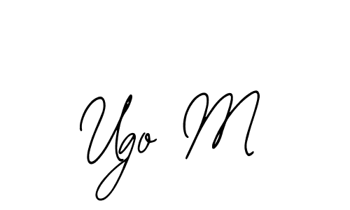 if you are searching for the best signature style for your name Ugo M. so please give up your signature search. here we have designed multiple signature styles  using Bearetta-2O07w. Ugo M signature style 12 images and pictures png