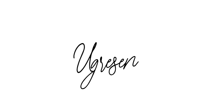if you are searching for the best signature style for your name Ugresen. so please give up your signature search. here we have designed multiple signature styles  using Bearetta-2O07w. Ugresen signature style 12 images and pictures png