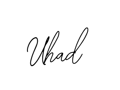 Design your own signature with our free online signature maker. With this signature software, you can create a handwritten (Bearetta-2O07w) signature for name Uhad. Uhad signature style 12 images and pictures png