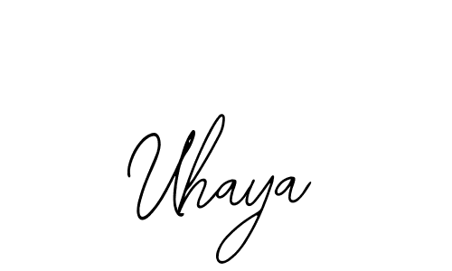 Use a signature maker to create a handwritten signature online. With this signature software, you can design (Bearetta-2O07w) your own signature for name Uhaya. Uhaya signature style 12 images and pictures png
