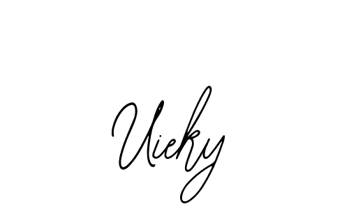 Use a signature maker to create a handwritten signature online. With this signature software, you can design (Bearetta-2O07w) your own signature for name Uieky. Uieky signature style 12 images and pictures png