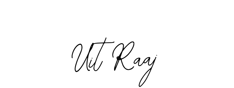 The best way (Bearetta-2O07w) to make a short signature is to pick only two or three words in your name. The name Uit Raaj include a total of six letters. For converting this name. Uit Raaj signature style 12 images and pictures png