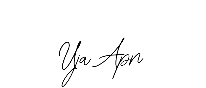 if you are searching for the best signature style for your name Uja Apn. so please give up your signature search. here we have designed multiple signature styles  using Bearetta-2O07w. Uja Apn signature style 12 images and pictures png